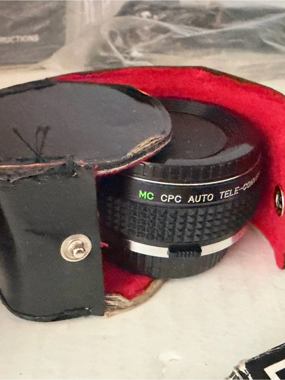Olympus OM 1 SLR film camera with Original Leather  Case and Accessories